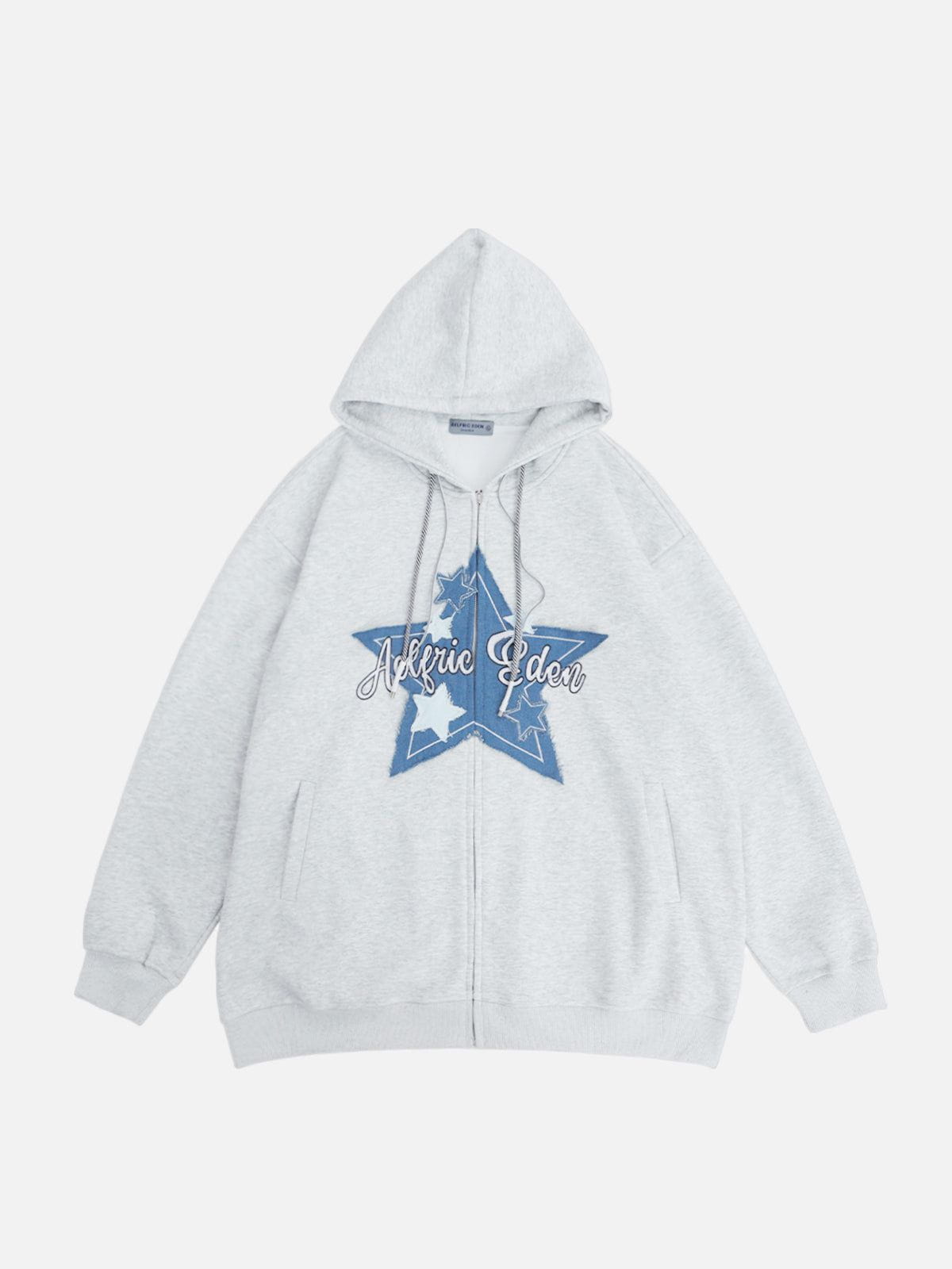 Aelfric Eden Star Print Color Contrast Hoodie – Aelfric eden