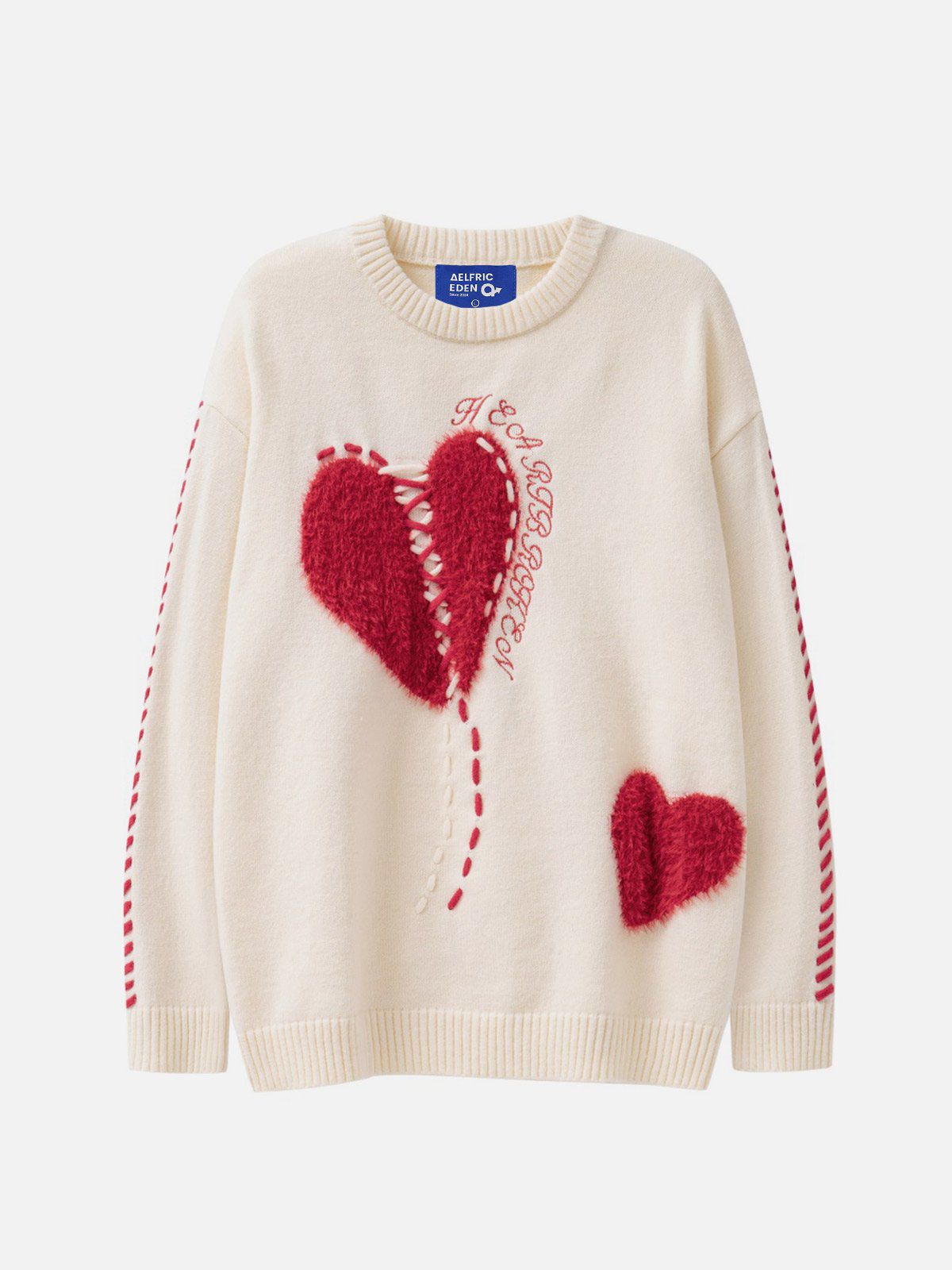 treat ürself Lovely heart nordic sweater - トップス