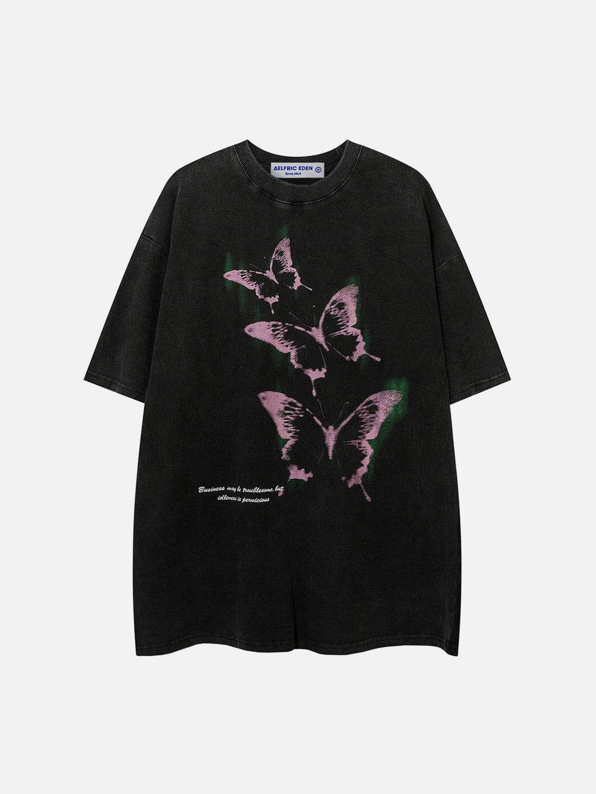 Aelfric Eden Butterfly Print Tee in 2024  Butterfly print, Printed tees,  Online shopping clothes