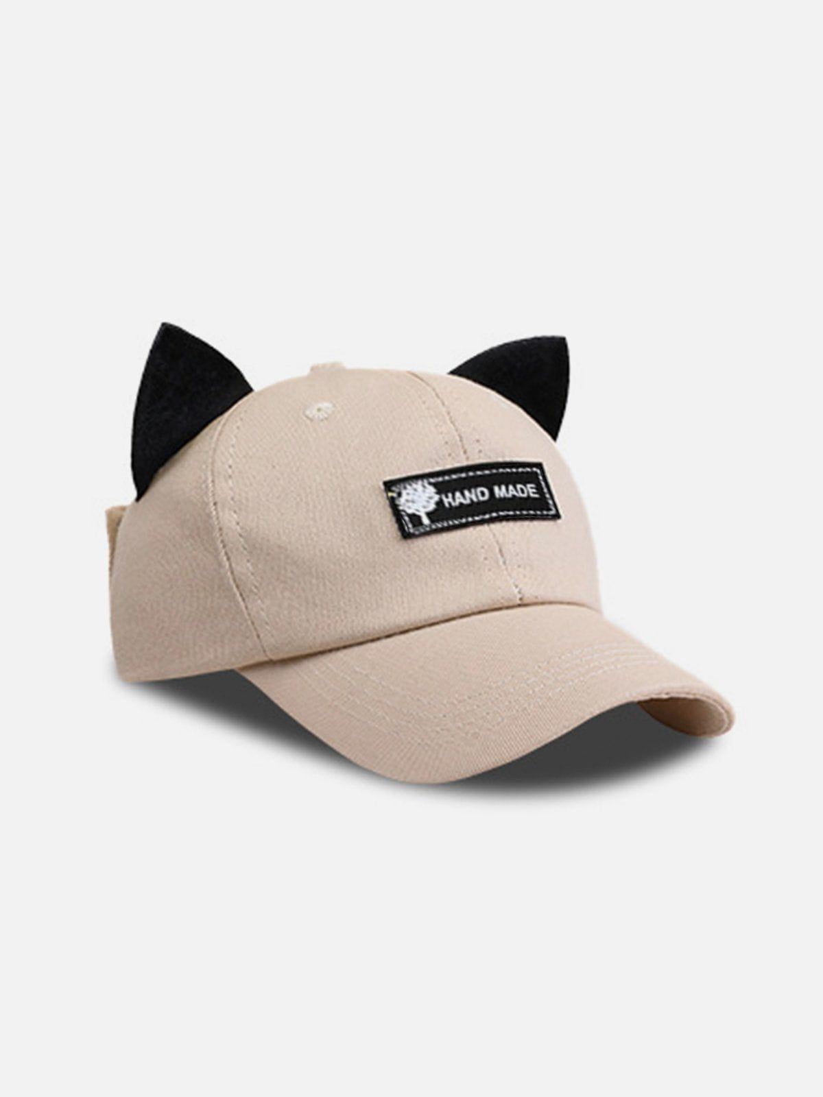 Cat Ears Buckled Baseball Cap – Petlington