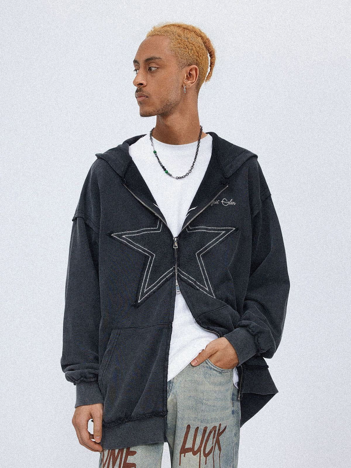 Aelfric Eden Star Washed Zip-up Hoodie – Aelfric eden