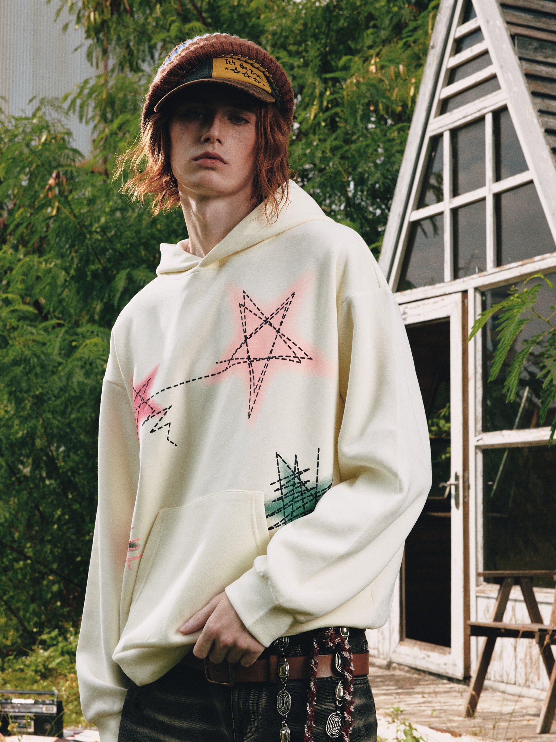 Aelfric Eden Graffiti Line Star Hoodie