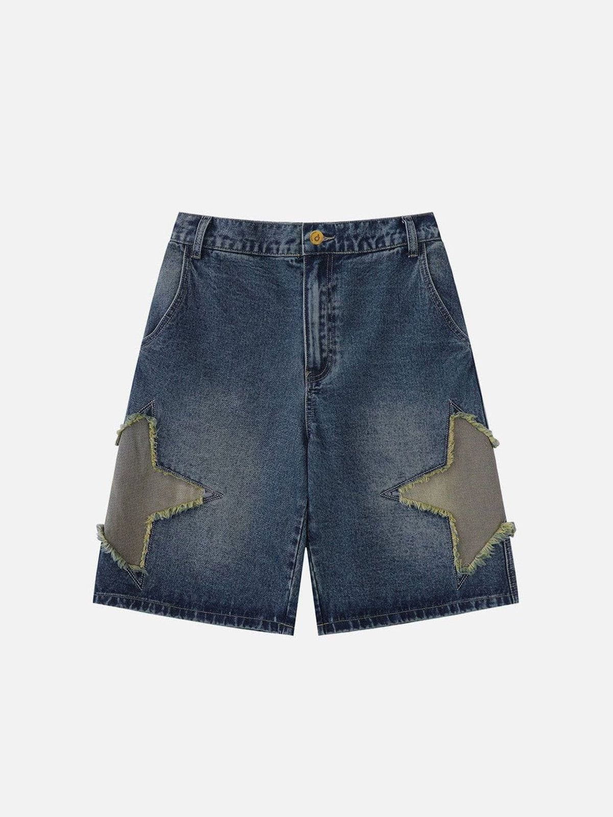 Aelfric Eden Star Tassel Patch Gradient Jorts