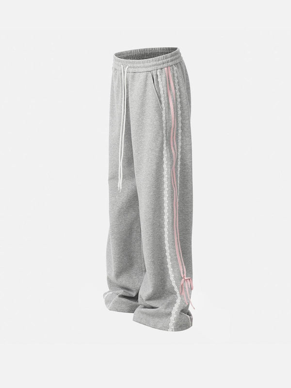 Aelfric Eden Lace Stripe Patchwork Sweatpants