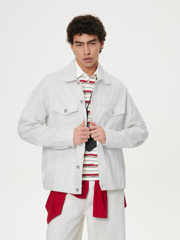 Aelfric Eden Vintage White Denim Jacket