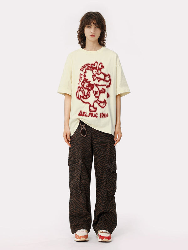 Aelfric Eden Embroidery Dragon Tee