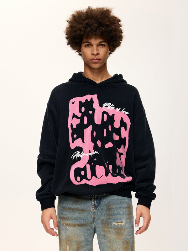 Aelfric Eden Abstraction Print Washed Hoodie