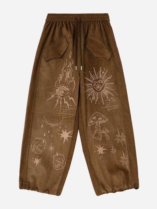 Aelfric Eden Sun Eye Print Pants