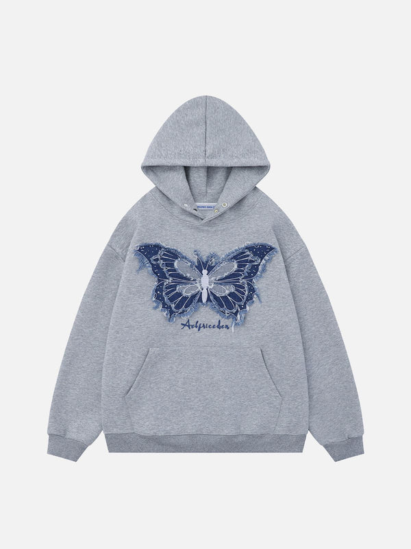 Aelfric Eden Denim Butterfly Hoodie