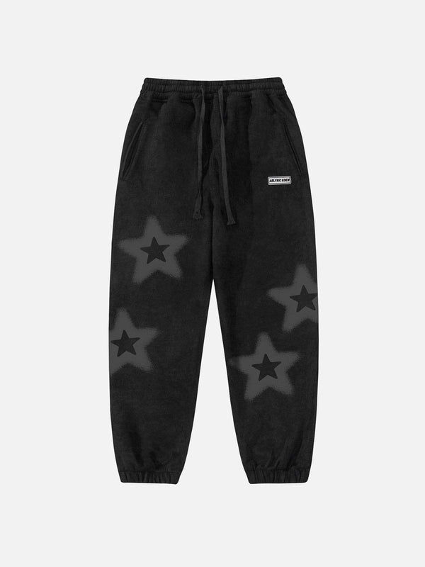 Aelfric Eden Star Print Drawstring Sweatpants