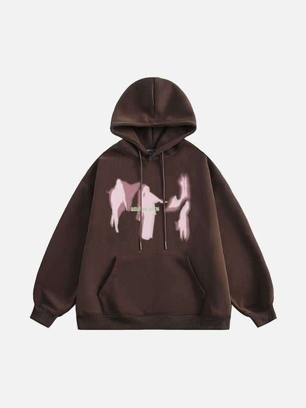 Aelfric Eden Abstract Shadow Print Hoodie