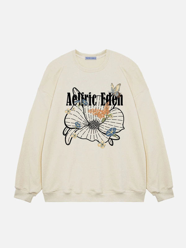 Aelfric Eden Flower Print Sweatshirt