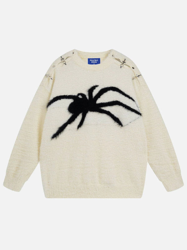 Aelfric Eden Metal Buckle Spider Jacquard Sweater