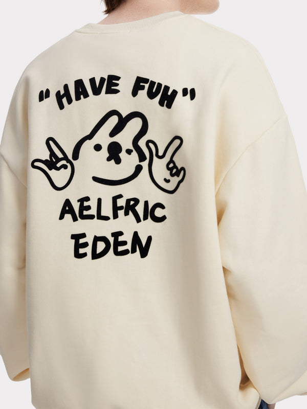 Aelfric Eden Cute Bunny Print Sweatshirt