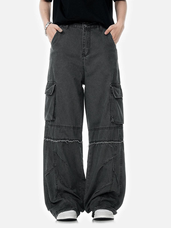 Aelfric Eden Fringe Wrinkle Multi Pocket Cargo Pants