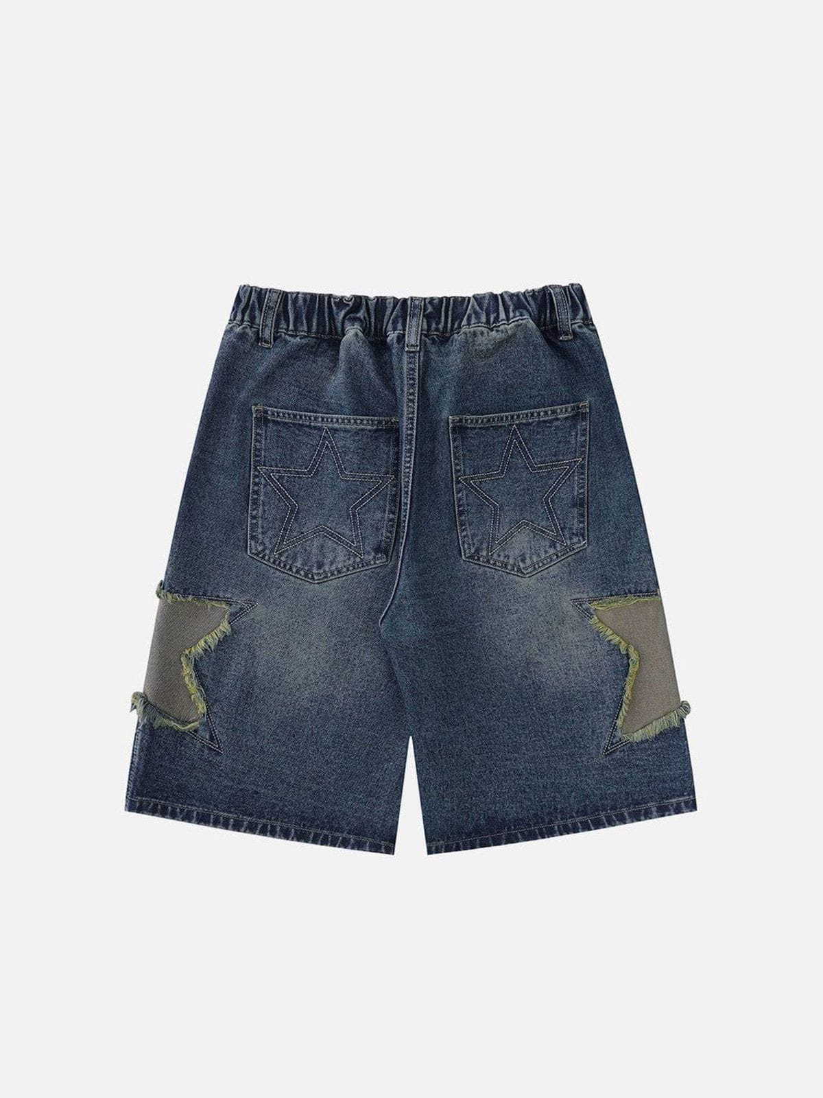 Aelfric Eden Star Tassel Patch Gradient Jorts