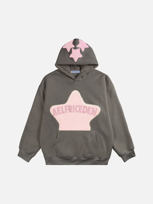 Aelfric Eden Vintage Embroidery Star Hoodie