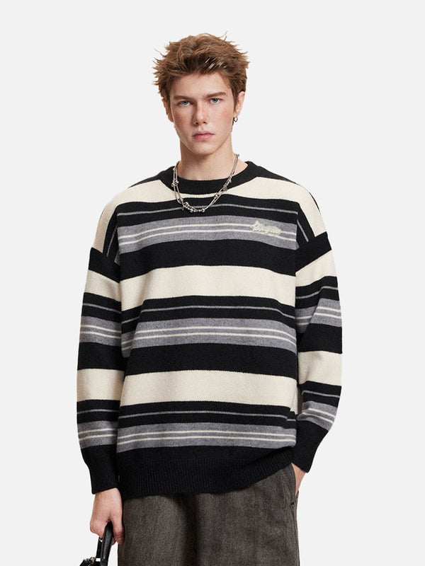 Aelfric Eden Stripe Patchwork Sweater