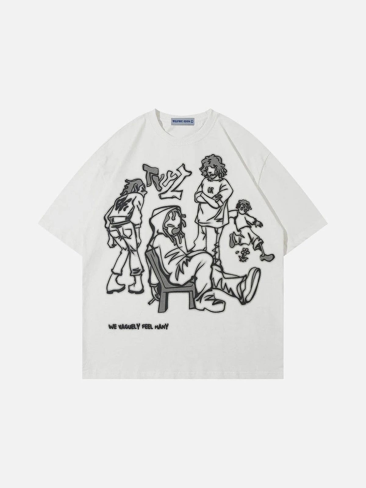 Aelfric Eden Cartoon Line Character Print Tee