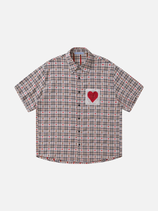 Aelfric Eden Cut-Out Heart Short Sleeve Shirt