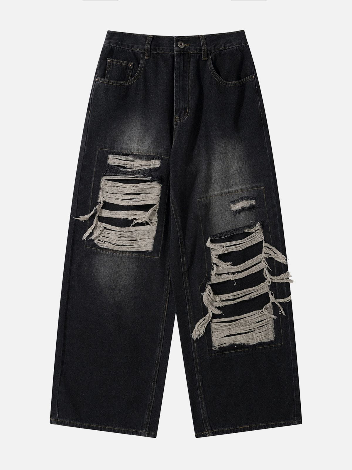 Aelfric Eden Distressed Design Loose Jeans