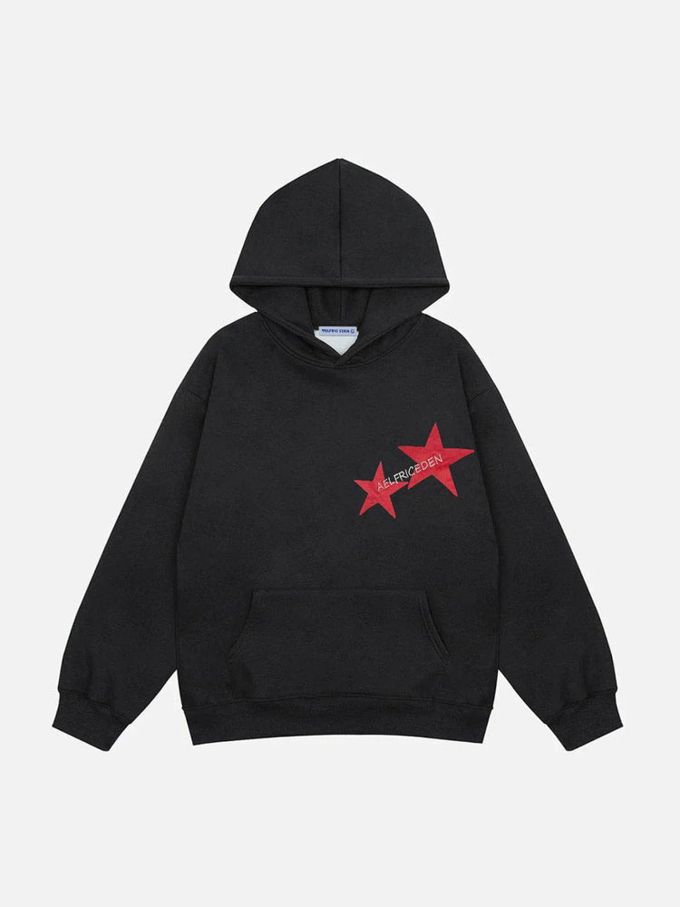 Aelfric Eden Star Print Color Contrast Hoodie – Aelfric eden