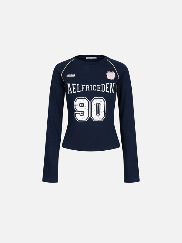 Aelfric Eden Number Print Long Sleeve Tee