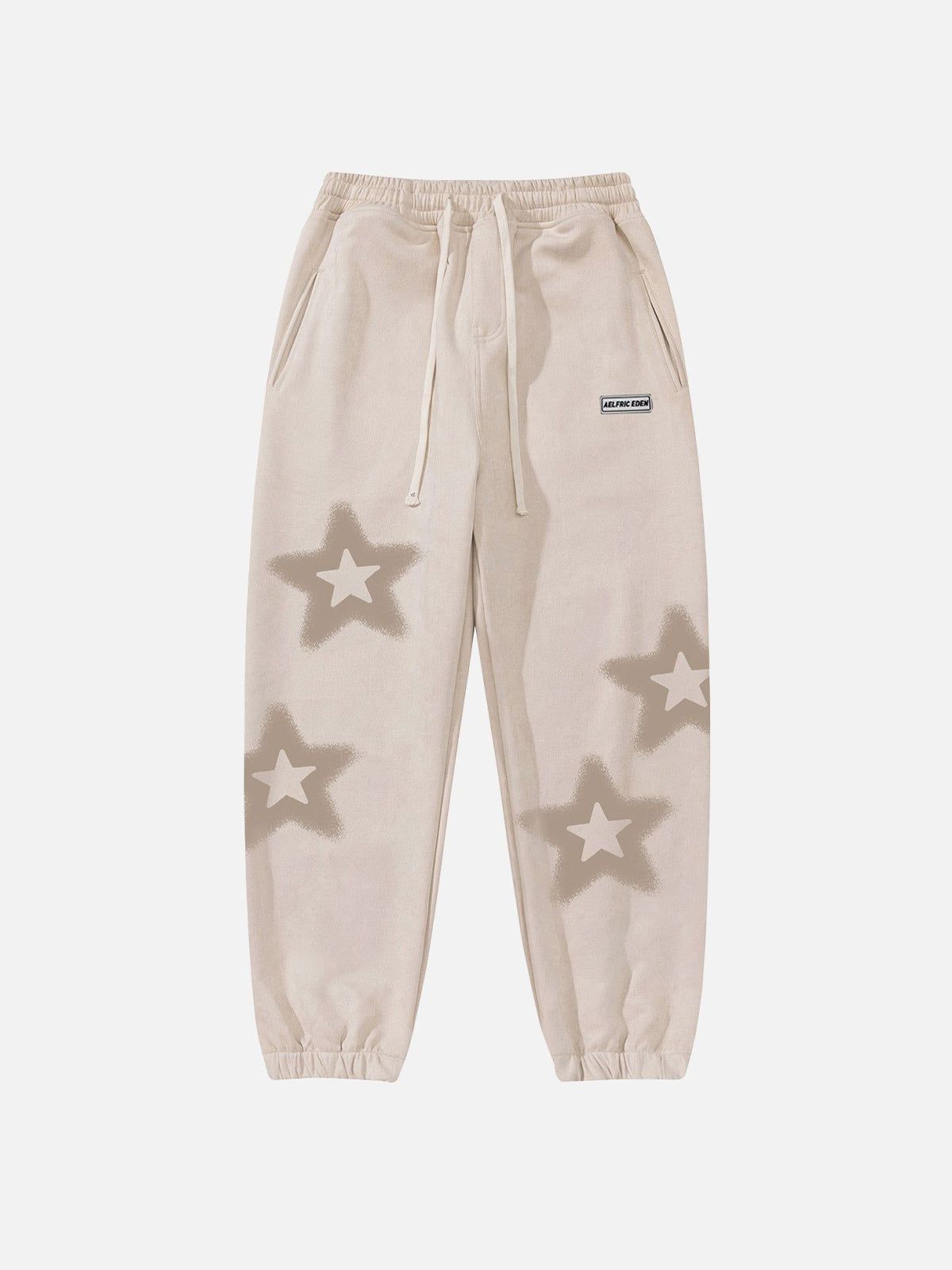 Aelfric Eden Star Print Drawstring Sweatpants