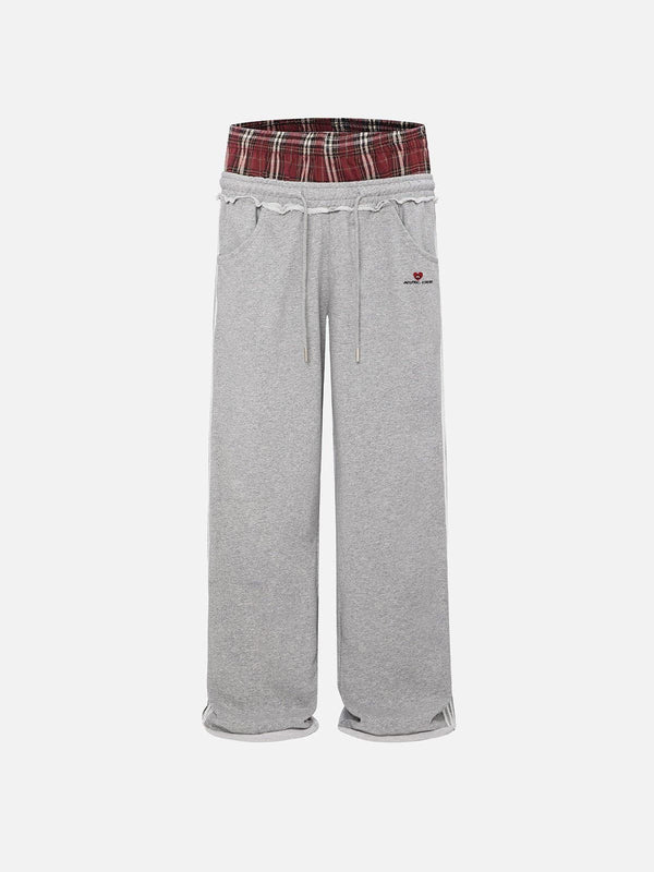 Aelfric Eden Plaid Patchwork Sweatpants