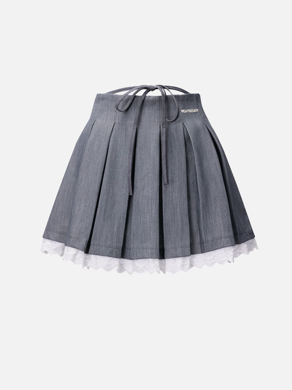 Aelfric Eden Lace Patchwork Pleated Skirt