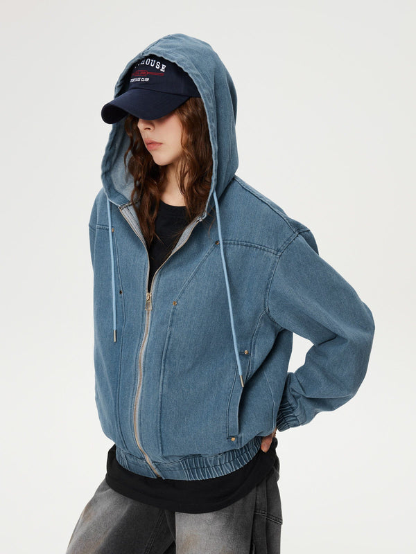 Aelfric Eden Denim Zip Up Hoodie