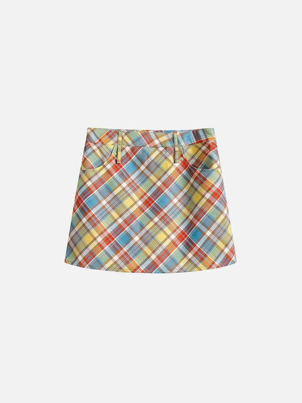 Aelfric Eden Colorful Plaid Skirt