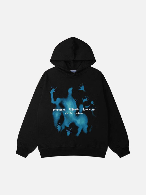 Aelfric Eden Abstraction Shadow Print Hoodie