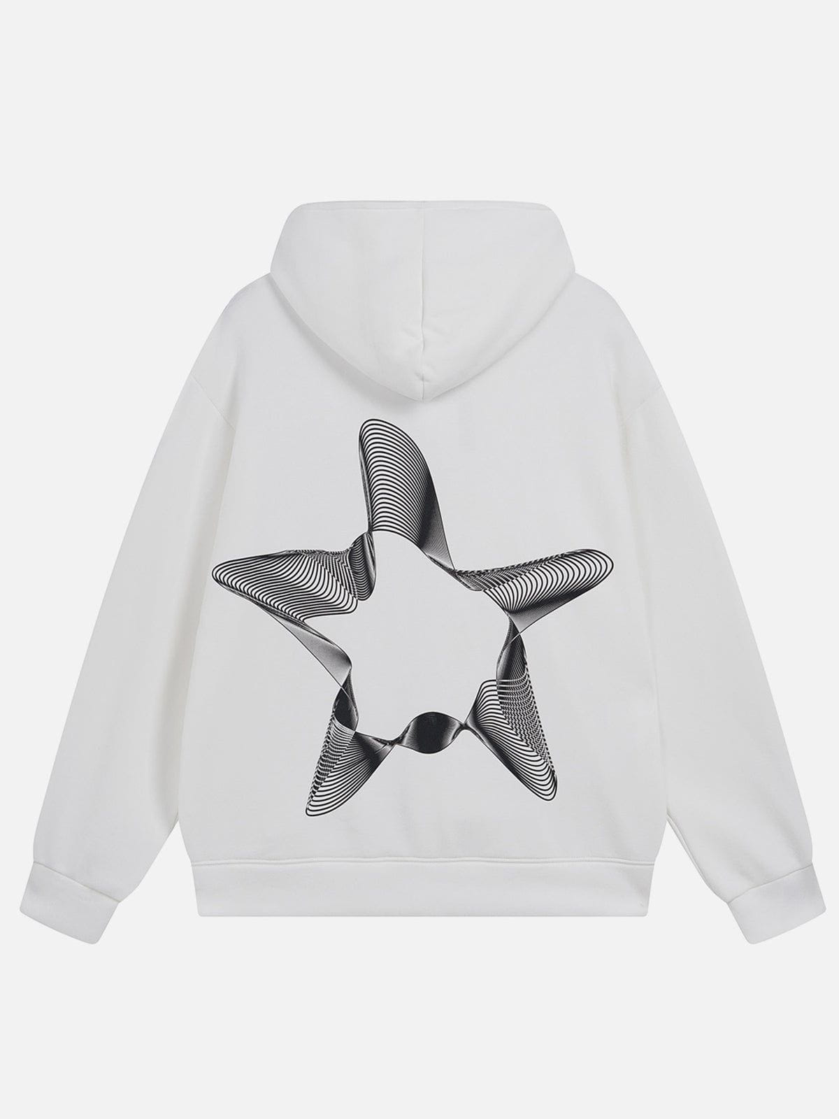 Aelfric Eden 3D Star Print ZIP UP Hoodie