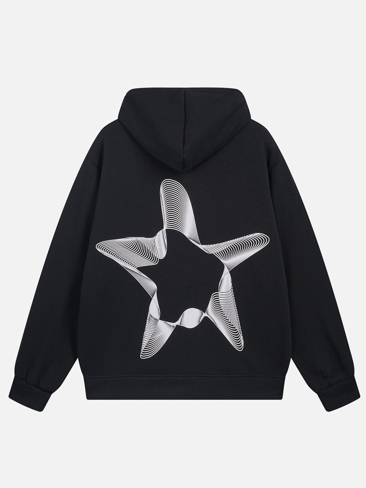 Aelfric Eden 3D Star Print ZIP UP Hoodie