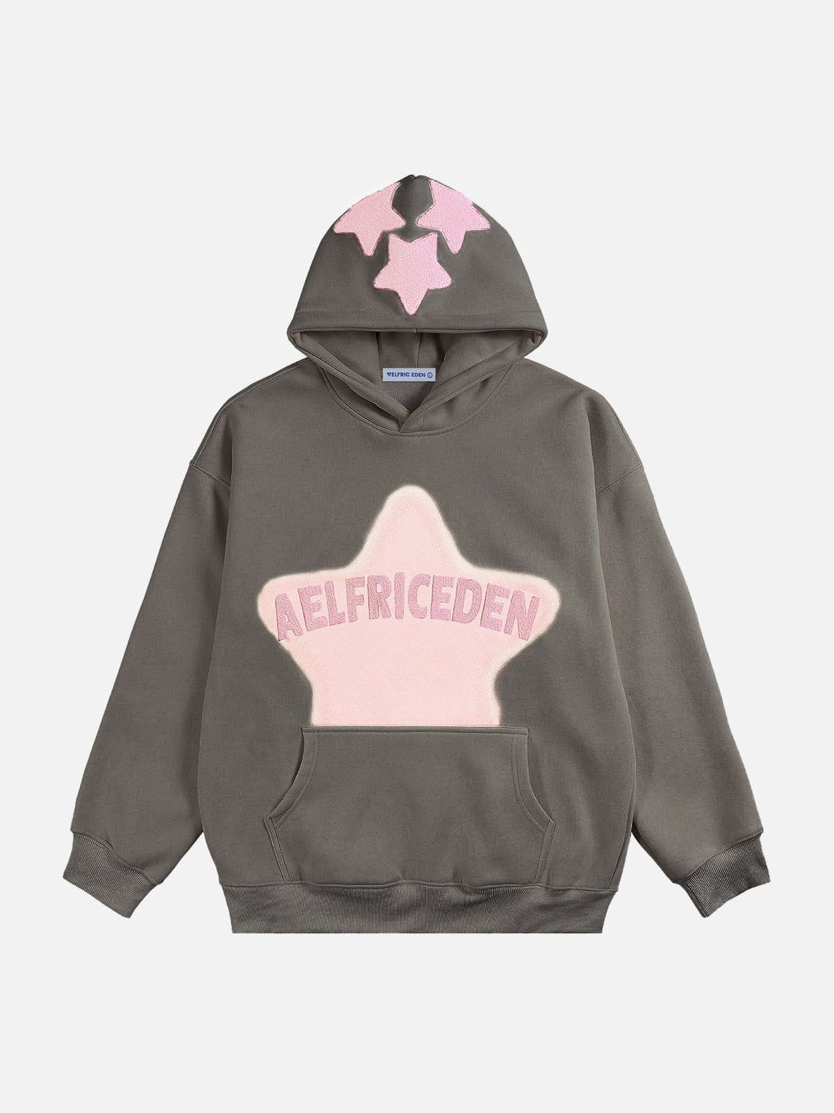 Aelfric Eden Vintage Embroidery Star Hoodie