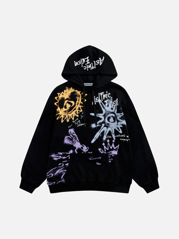 [Pre-Order] Aelfric Eden Graffiti Heartie Print Hoodie