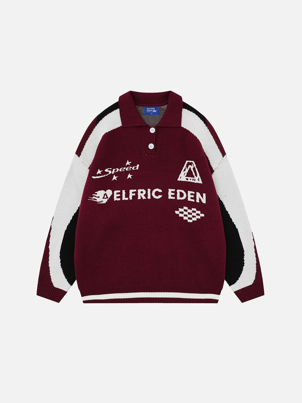 Aelfric Eden Patchwork Racing Sweater