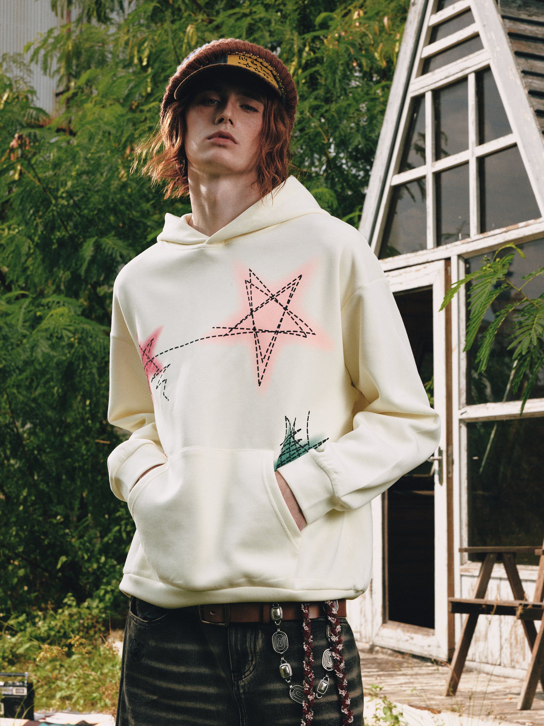 Aelfric Eden Graffiti Line Star Hoodie