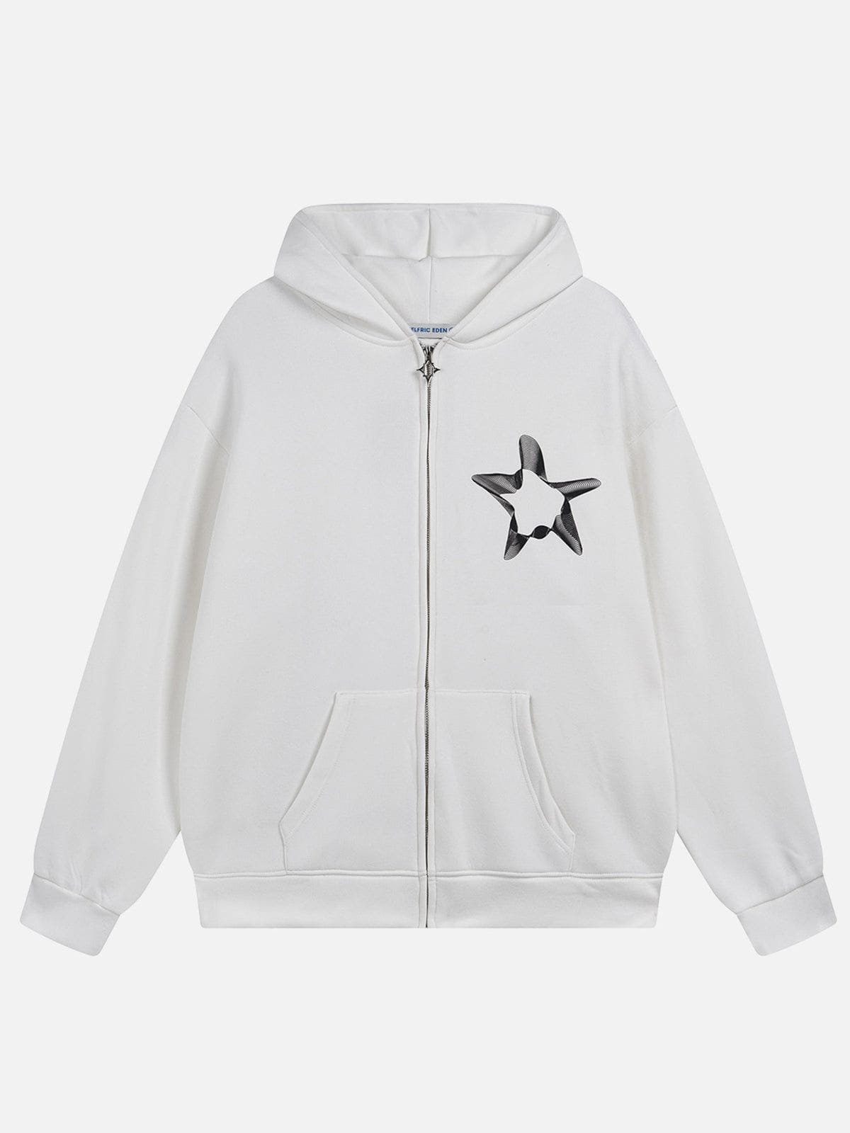 Aelfric Eden 3D Star Print ZIP UP Hoodie