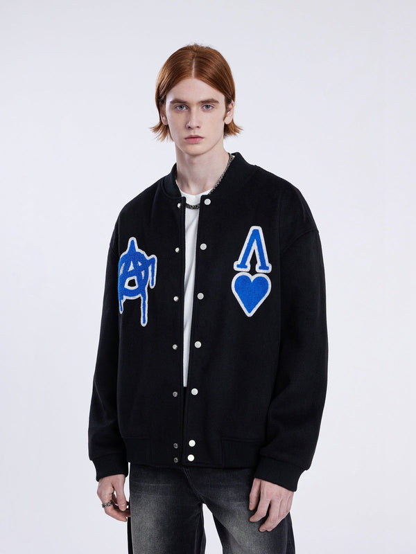 Aelfric Eden Letter-Embroidered Racing Jacket in 2023