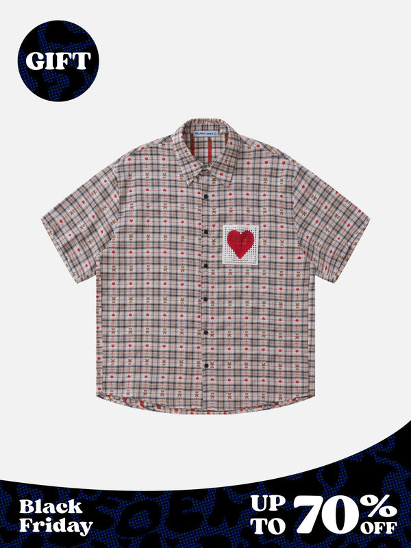 Aelfric Eden Cut-Out Heart Short Sleeve Shirt