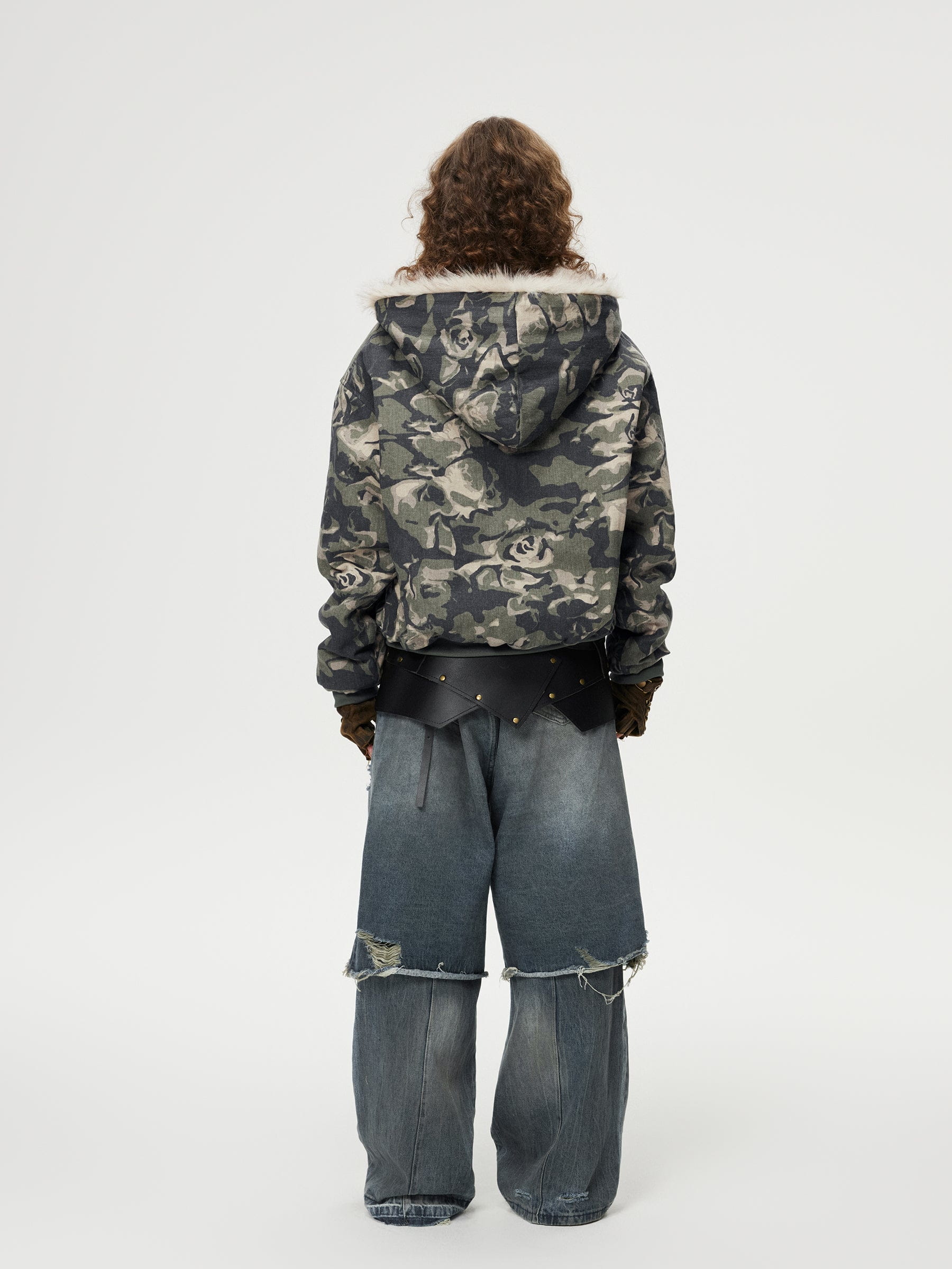 Aelfric Eden Distressed Two Layer Baggy Jeans