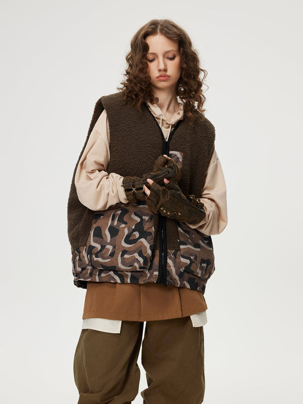 Aelfric Eden Coffee Camouflage Down Vest