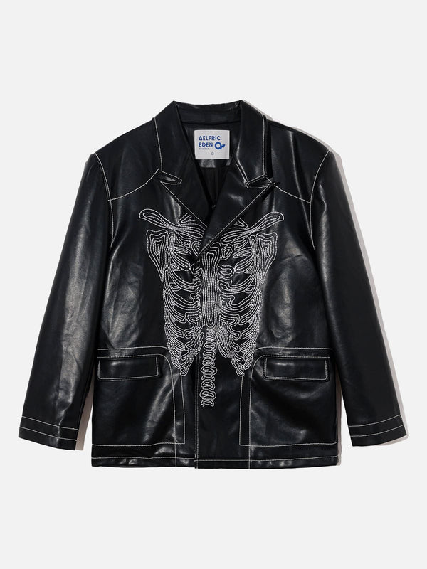 City Of Love Classic Black Skull Jacket