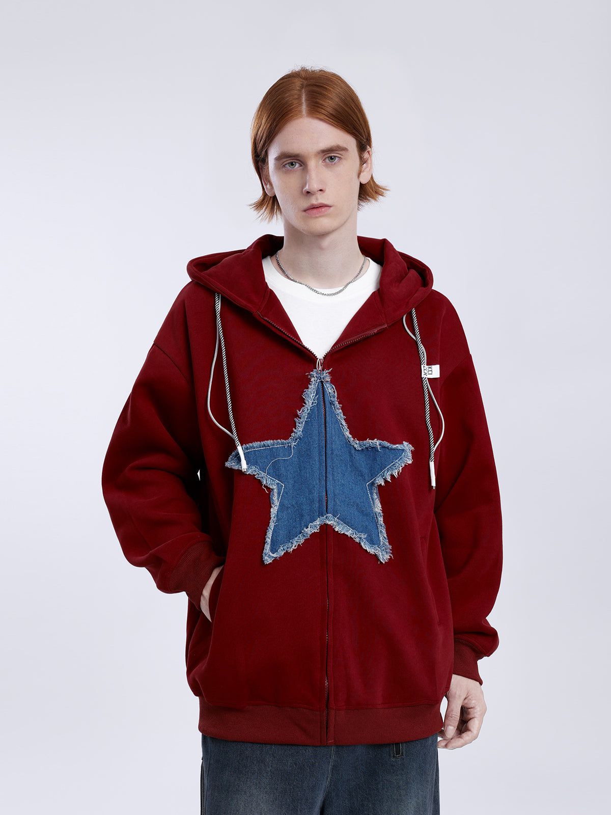 Aelfric Eden Starlight Denim Zip Up Hoodie