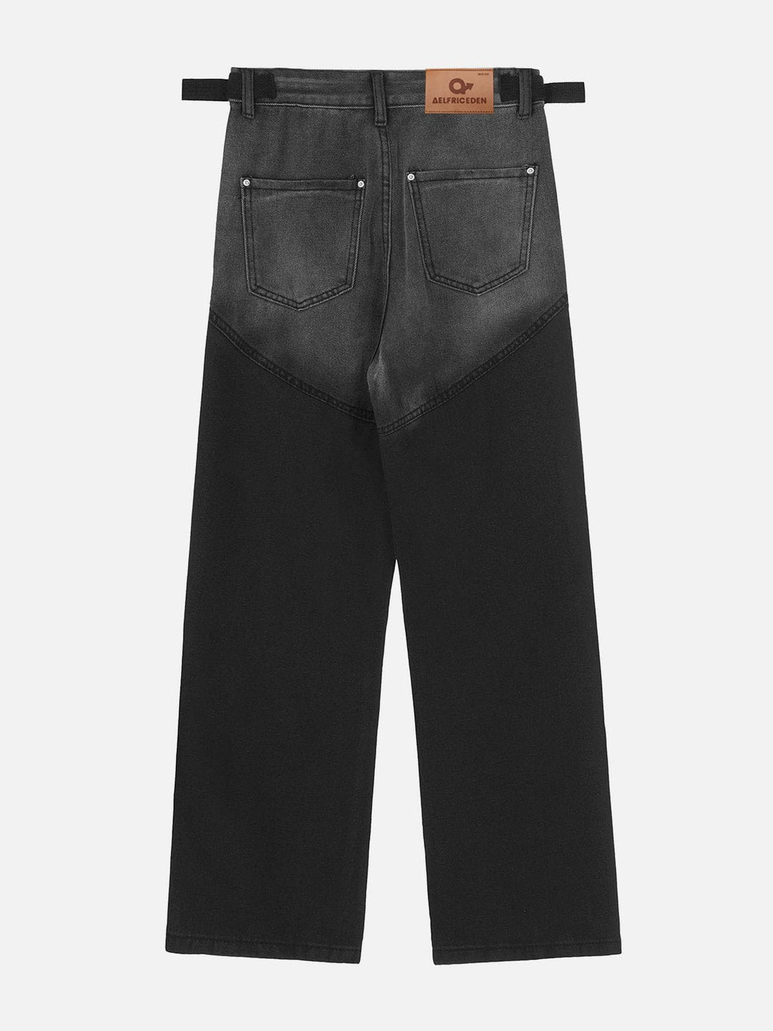 Aelfric Eden Contrast Patchwork Straight Jeans – Aelfric eden