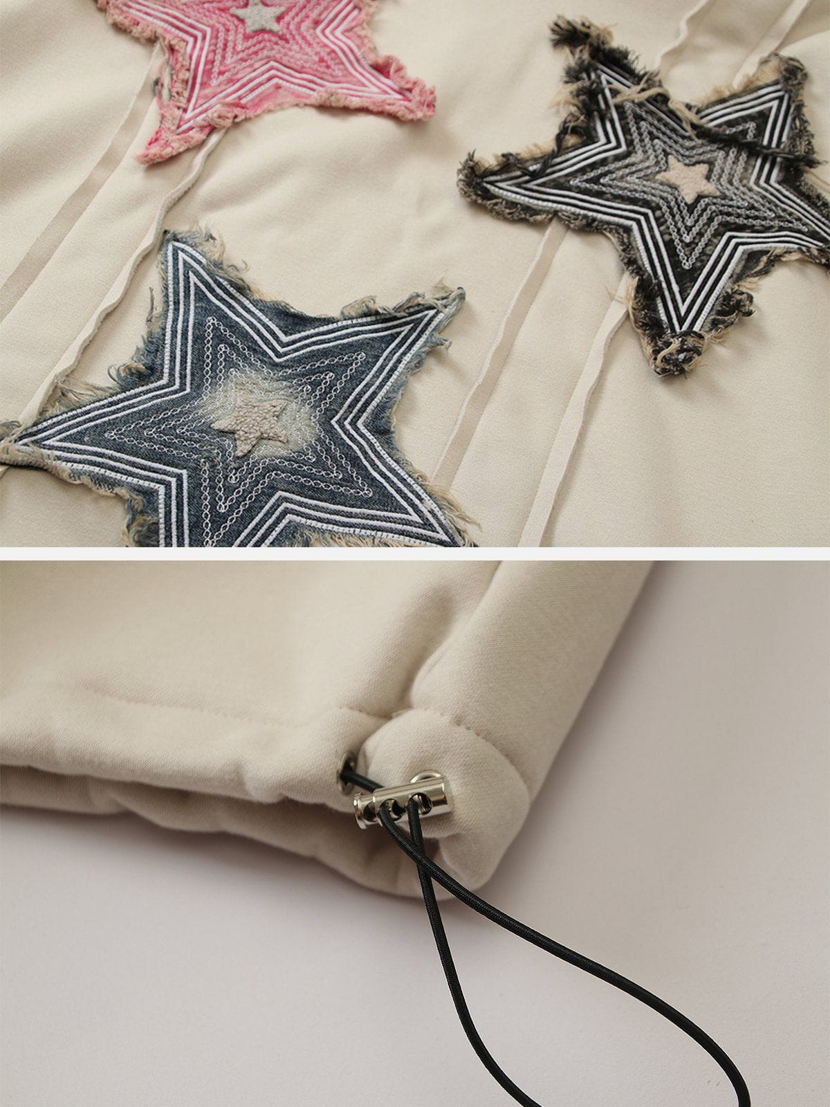 Aelfric Eden Star Applique Embroidery Hoodie