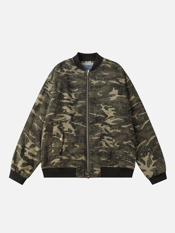 Aelfric Eden Camouflage Bomber Jacket