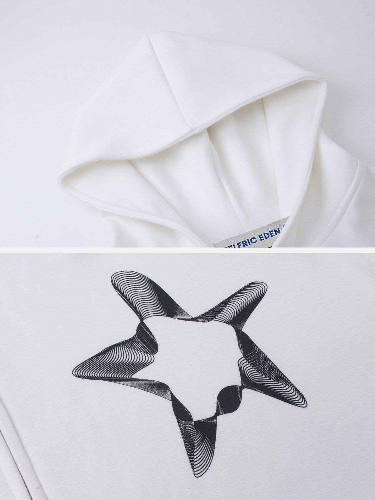 Aelfric Eden 3D Star Print ZIP UP Hoodie